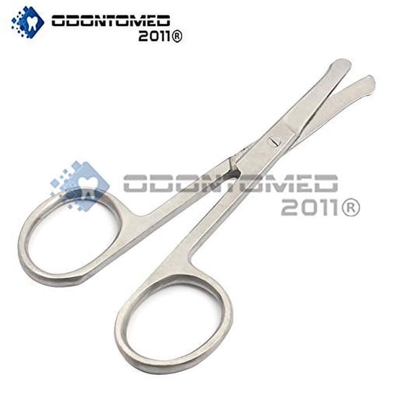 Odontomed2011® 3.5" Scissors - Straight Mustache Nose Hair W/safety Odm