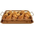 thumbnail image 5 of Nonstick Air Fryer Crisper Tray with Basket – 12.6" x 9.4" Ceramic-Coated, Oven Safe, 5 of 14
