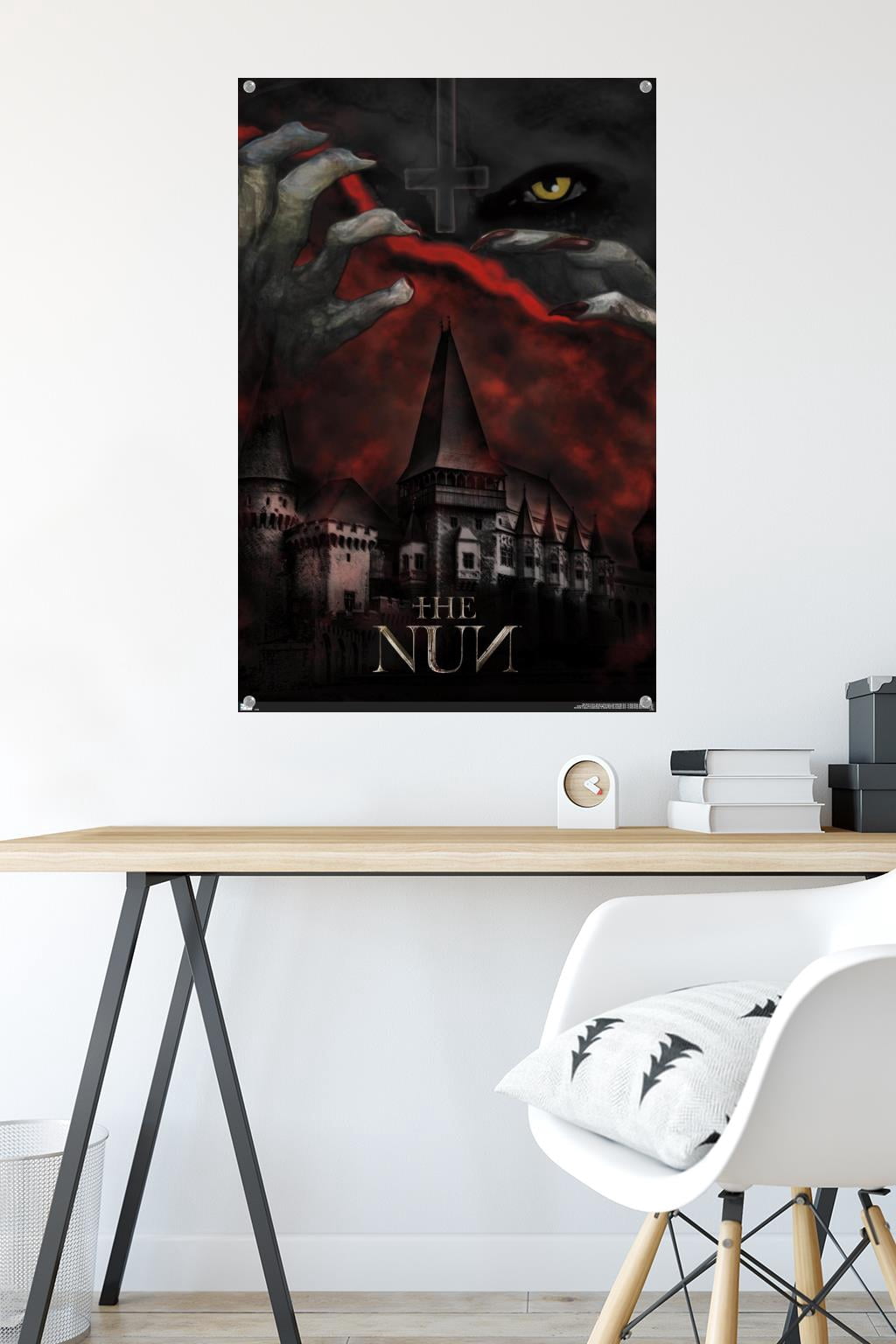 The Nun - Castle Wall Poster with Pushpins, 22.375" x 34"