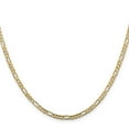 thumbnail image 3 of Auriga Fine Jewelry 10K Yellow Gold 3 mm Concave Figaro Chain Necklace for Women 24", 3 of 6