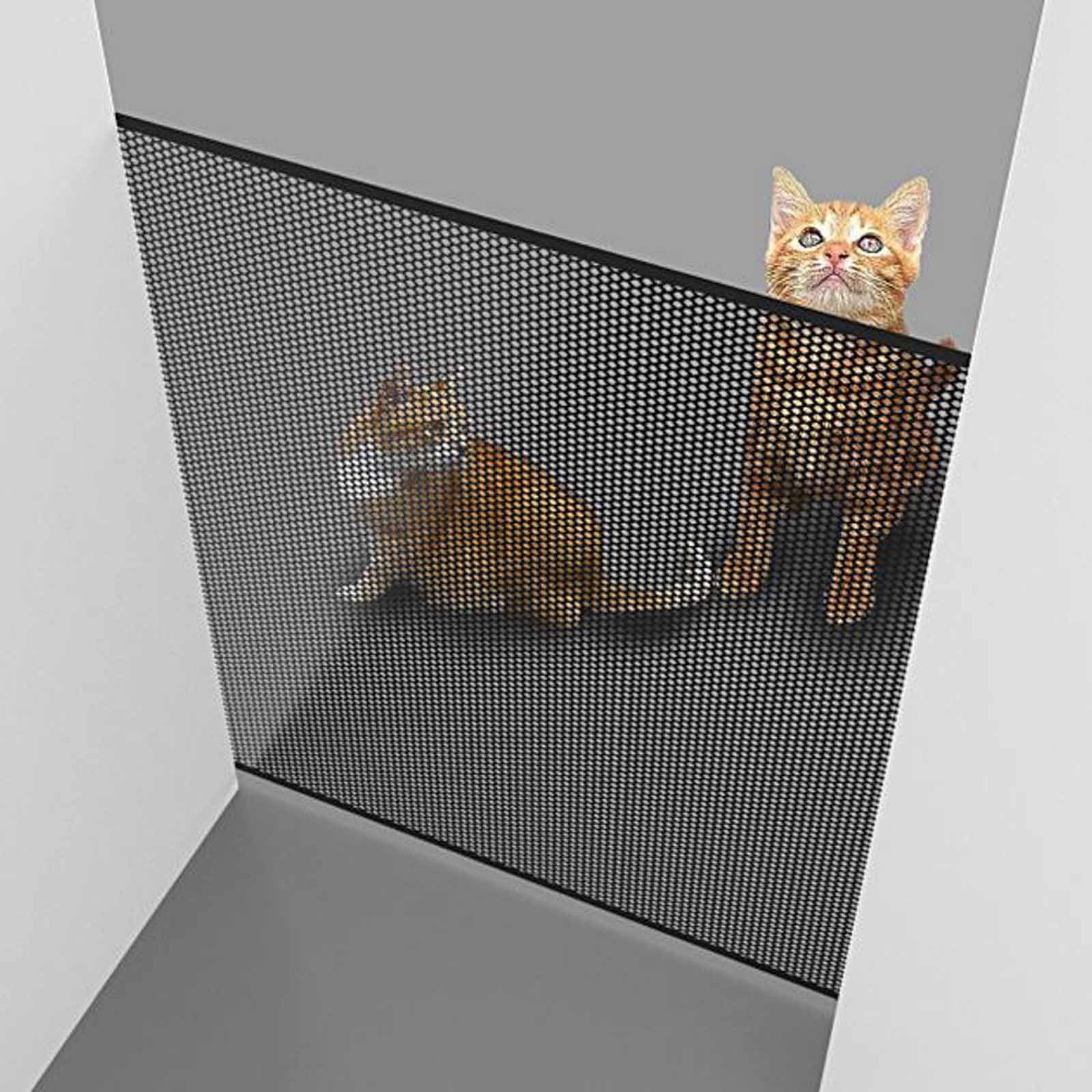 Retractable Baby Gates for Doorways, Mesh Dog Gate for Stairs, Pet Gate Indoor, Extends to 51.18" Wide 30.7" Tall, Safety Toddlers Gates for Hallways, Indoor & Outdoor Use, Black