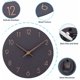 thumbnail image 4 of Reloj elegante sin marco, movimiento de cuarzo silencioso, reloj de pared de estilo moderno que funciona con pilas con movimiento de barrido para espacios decorativos del hogar (negro, 30 cm), 4 of 5