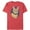 Red Heather, variant on Men's Star Trek Captain Kirk Cat Graphic Tee Navy Blue Medium