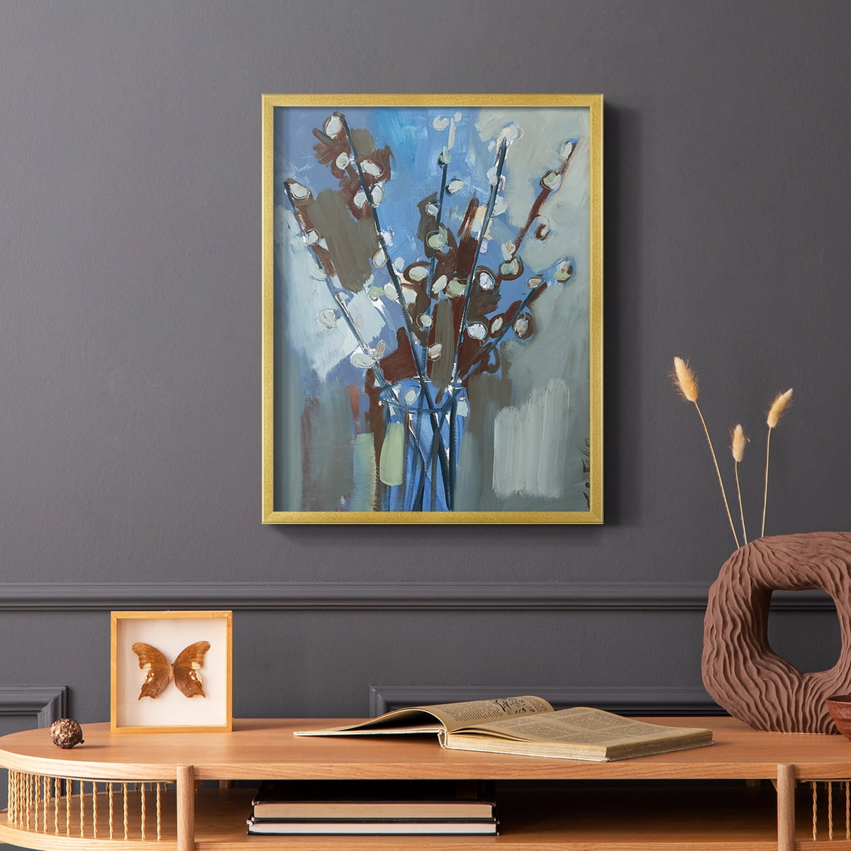 Winter Willow I Framed Print - Solid Wood in Single Picture Frame Solid Wood 2 Framed Print