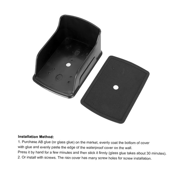 Cubierta de Lluvia de Control de Acceso, Cubierta de Lluvia Abs Cubierta Impermeable a Prueba de Lluvia para Controlador de Teclado de Control de Acceso Controlador de Teclado Timbre de Puerta Khall Tendencias