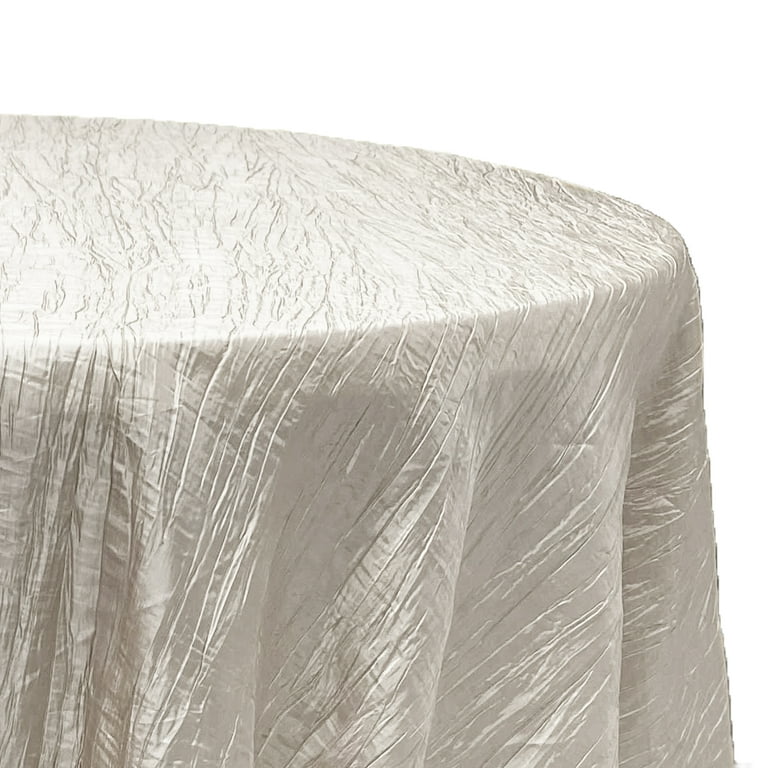 Your Chair Covers - 120 inch Round Polyester Tablecloth White