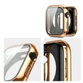 thumbnail image 6 of Bumper Case for Apple Watch Series 9/8/7 45mm, Electroplated Ultra Thin PC Shockproof Frame Case Plating Cover Lightweight Bumper with Screen Protector for iWatch Series 9/8/7 45mm, Silver, 6 of 6