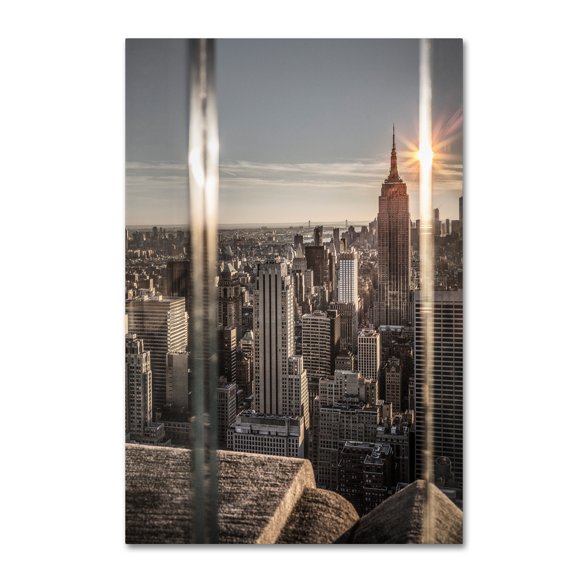 Trademark Fine Art 'New York Glass' Canvas Art by Moises Levy