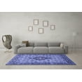 thumbnail image 3 of Ahgly Company Machine Washable Indoor Rectangle Medallion Blue Traditional Area Rugs, 2' x 3', 3 of 4