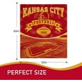 thumbnail image 2 of Football Team Color Throw Blanket 50x60 Inches Flannel City Football Blanket Gift for Men Women Boys Kids Fans Cozy Sofa Leightweight Warm Travel Blanket Decor for Bedroom Living RoomRED, 2 of 5