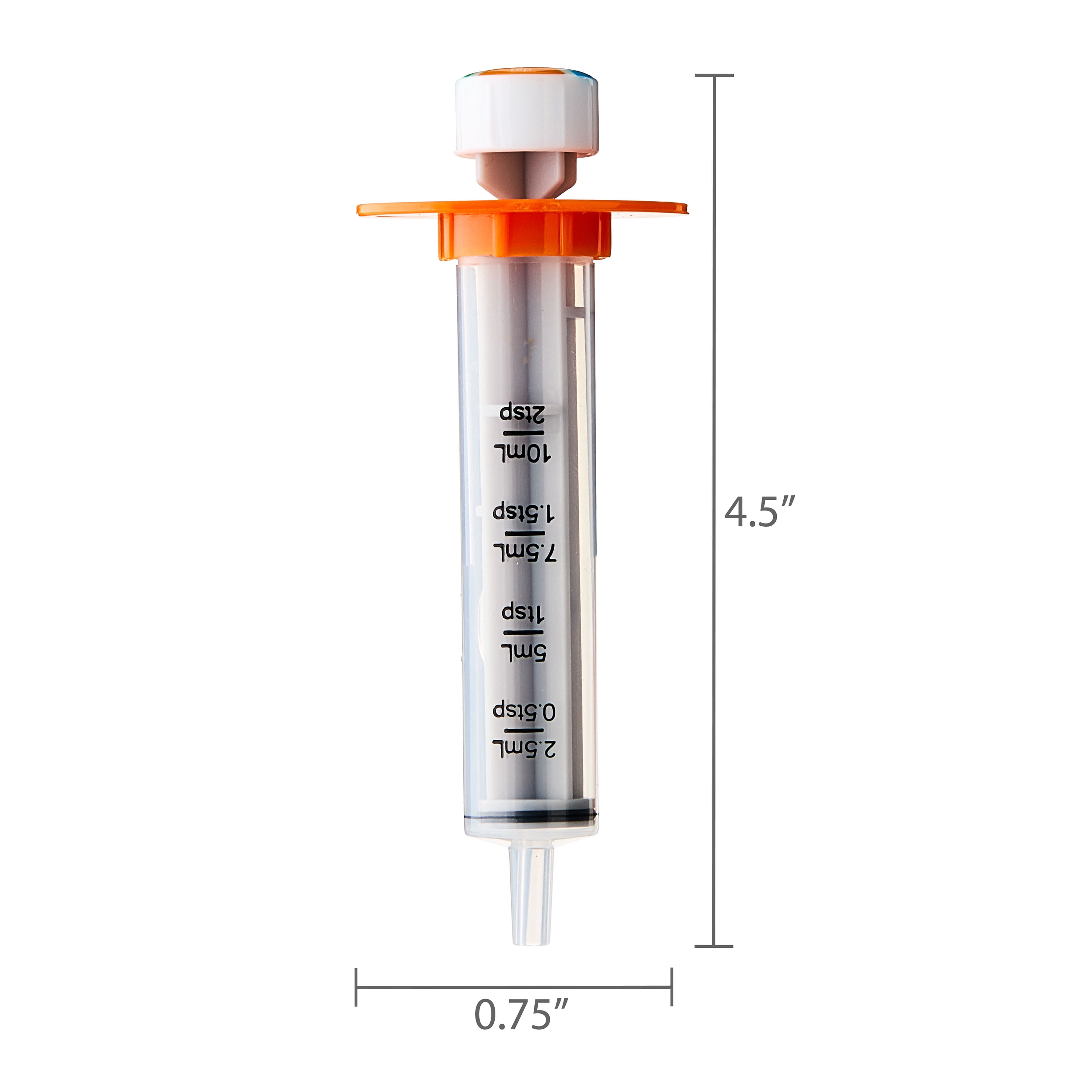 (2 pack) Equate Children's Dosing Syringe, 10 mL