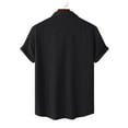 thumbnail image 3 of Grianlook Mens Regular Fit Button Down T Shirt Short Sleeve Solid Color Shirts Work Pockets Tops, 3 of 5