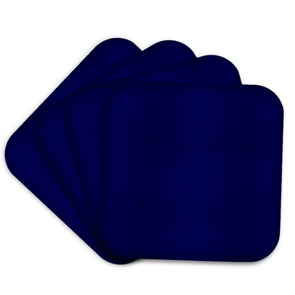 3dRose, Navy Blue, set of 4 Coasters - Soft