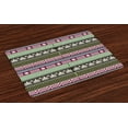 thumbnail image 1 of Ambesonne Greek Place Mats Set of 4, Antique Themed Ornate Motif, Standard Size, Multicolor, 1 of 4