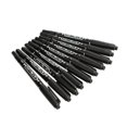 thumbnail image 1 of 10 piezas Dibujo de pintura Pen de pintura doble marcador de pintura Penses impermeables Nibes delgadas de pulso negro portátil Multifunción Suministros escolares, 1 of 8