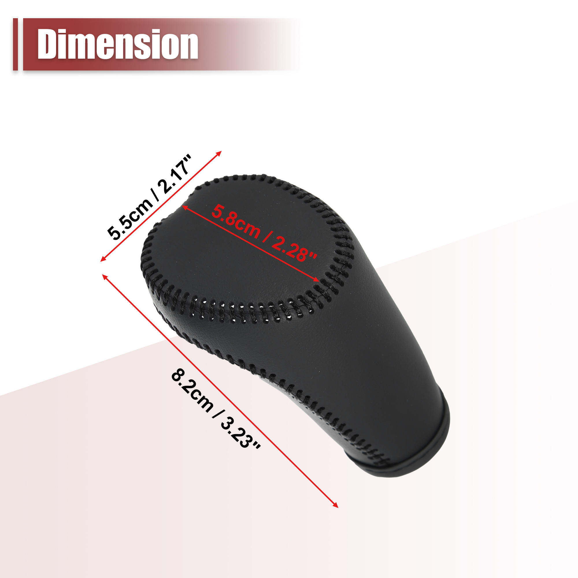 Unique Bargains Car Gear Shift Knob Cover Protector for Chevrolet Equinox 2018-2021 Black