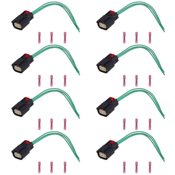 Set of 8 ISA Ignition Coil Connector Compatible with 2009-2017 Ford Flex 2009-2016 Lincoln MKS V8 V6 l4 3.7L 3.5L Replacement For S2280,WPT931