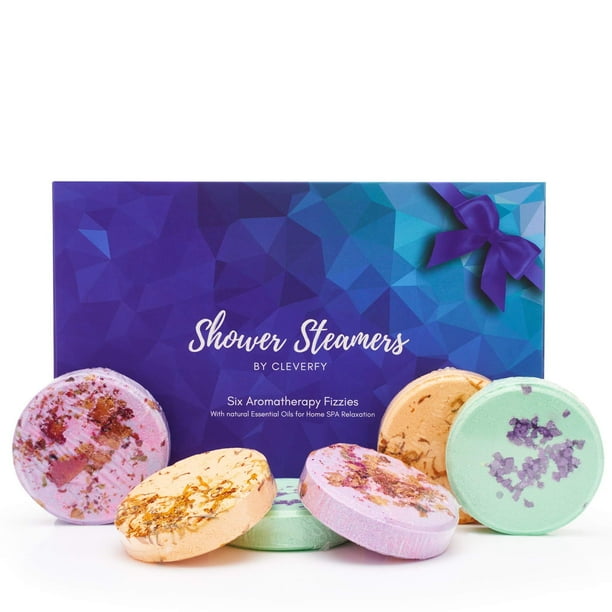 Cleverfy Shower Bombs Aromatherapy Gift Set of [6] Shower Steamers