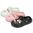 thumbnail image 4 of YUWOZIZ Women's Garden Clogs, Thick Sole EVA Platform Clogs Lightweight Adjustable Slide Quick Drying Summer Beach Pool Water Shoes Black 3637, 4 of 6