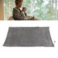 thumbnail image 2 of LIYJTK USB Electric Blanket, Cozy Soft Portable Temperature Control Machine Washable Heated Shawl Throws with 3 Heat Level Settings for Car Office Home Travel[Gray], 2 of 9
