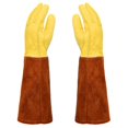 thumbnail image 1 of Paire de Gants de Jardinage Réutilisables Anti-Affaissement en Faux Cuir Protection Longue pour Plantation, 1 of 5