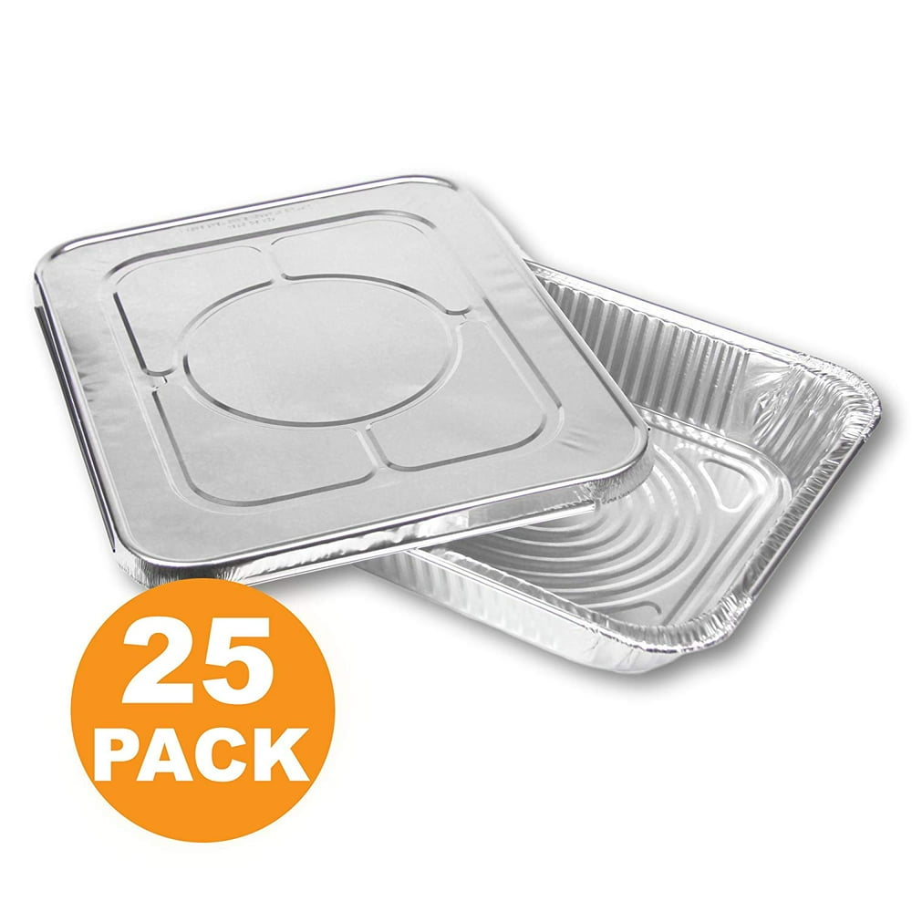 13 x 10 Rectangular Disposable Aluminum Foil Steam Table Baking Roast