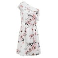 thumbnail image 2 of Birdeem Womens One Shoulder Sexy Sleeveless Leaky Shoulder Lacing Slim Short Dress(Belt Included), 2 of 9