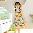 thumbnail image 4 of Tkrady Toddler Girls Dress Spring Summer New Vest Floral Print Fashion Princess Dresses, Sizes 1-8 Years, 4 of 5
