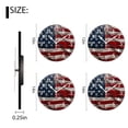 thumbnail image 2 of Wall Clock Silent Non-Ticking Battery Operated Modern Wall Clocks Decorative for Bathroom Kitchen-American Flag Painted On Wood Wall Image(12inch), 2 of 4
