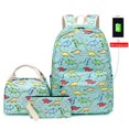 thumbnail image 1 of Juego De 3 Mochilas De Dinosaurio Para Niñas Y Niños, Mochila Escolar Ligera, Bolsa De Viaje Al Aire Libre Para Niños seitruly  AP008182-01, 1 of 6