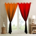 thumbnail image 4 of Orange Red Black Blackout Curtains Abstract Gradient Stripes Curtains & Drapes,Ombre Art Striped Lines Geometric Window Curtains,Stripe Modern Curtains 38"Wx54"L, 4 of 5