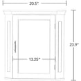 thumbnail image 3 of Diagonal Corner Wall Cabinet, 36" H Wall Kitchen Cabinets with Two Shelves and Door, Free-Standing Corner Storage Cabinet for Kitchen,Living Room, 3 of 6