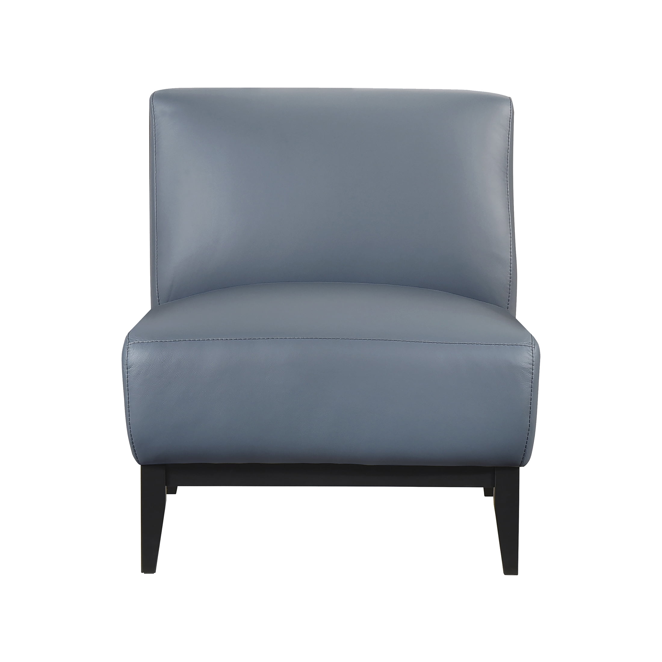 OakvillePark Mossmere Leather Accent Chair, Blue