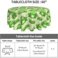 thumbnail image 3 of Frog Tablecloth Round 60 Inch Table Cloth Cover Mat Holiday Party Decoration for Dining Room Home Kitchen Picnic, 3 of 6