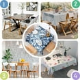 thumbnail image 4 of Colorful Tie Dye Pattern Square Tablecloth,Waterproof Square Table Cover,Wipeable Spillproof Washable Table Cover for Home Kitchen Party Decor 60"x60"(152x152cm), 4 of 6