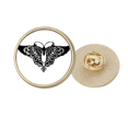 thumbnail image 1 of Avec Volant Contour de l'Aile Rond Métal Broche d'Or Clip, 1 of 3