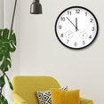 thumbnail image 4 of Reloj de pared digital de metal simple, termómetro e higrómetro, reloj de pared multifunción, 4 of 8