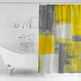 thumbnail image 2 of Fabric Shower Curtain for Bathroom, Abstract Yellow Custom Shower Curtain Set with Hooks, Luxury Bathroom Curtains, Oil Painting Art Waterproof Polyester Bathroom Accessories, 36x72inch, 2 of 6