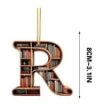thumbnail image 3 of Home Decor 26 Letters Christmas Tree Decorations Christmas Letter Book Ornaments A To Z Letter Shaped Bookshelf Pendant Letters Decorative Hanging Xmas Alphabet Letters For Christmas Tree, 3 of 4