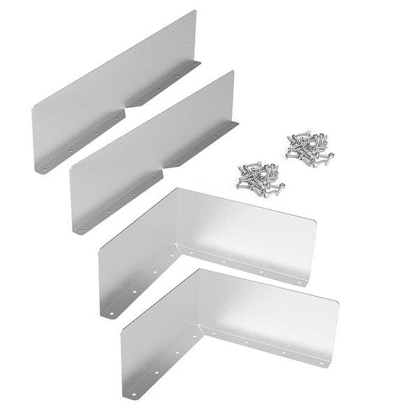 Kitchen Utensil Set Gutter Valley Splash Guard Gutter Splash Guard Heavy Rain, Silver