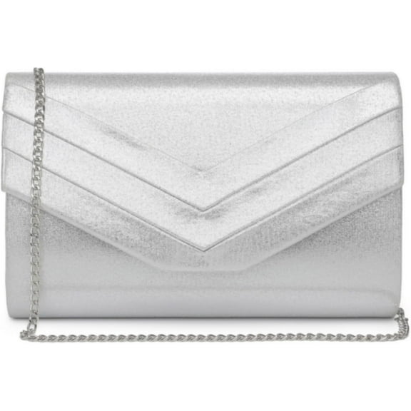 mirlewaiy Women's Evening Bags Formal Party Clutches Wedding Purses Cocktail Prom Handbags-silver