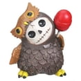 thumbnail image 2 of SUMMIT COLLECTION Furrybones Hootie Signature Skeleton in Brown Owl Costume with Red Lollipop, 2 of 2