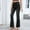 Black, variant on Women's Skinny Flared Jeans Low Rise Patchwork Trousers with Pocket Lifting Slim Denim Pants