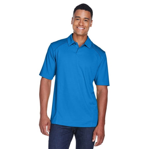 North End 88632 Men's Recycled Polyester Performance Pique Polo-Light Nautical Blue-S