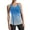 Sky Blue, variant on Camisole Tops for Women Scoop Neck Slim Fit Vset Tops Workout Gym Stretchy Activewear Tank Tops for Women Black L