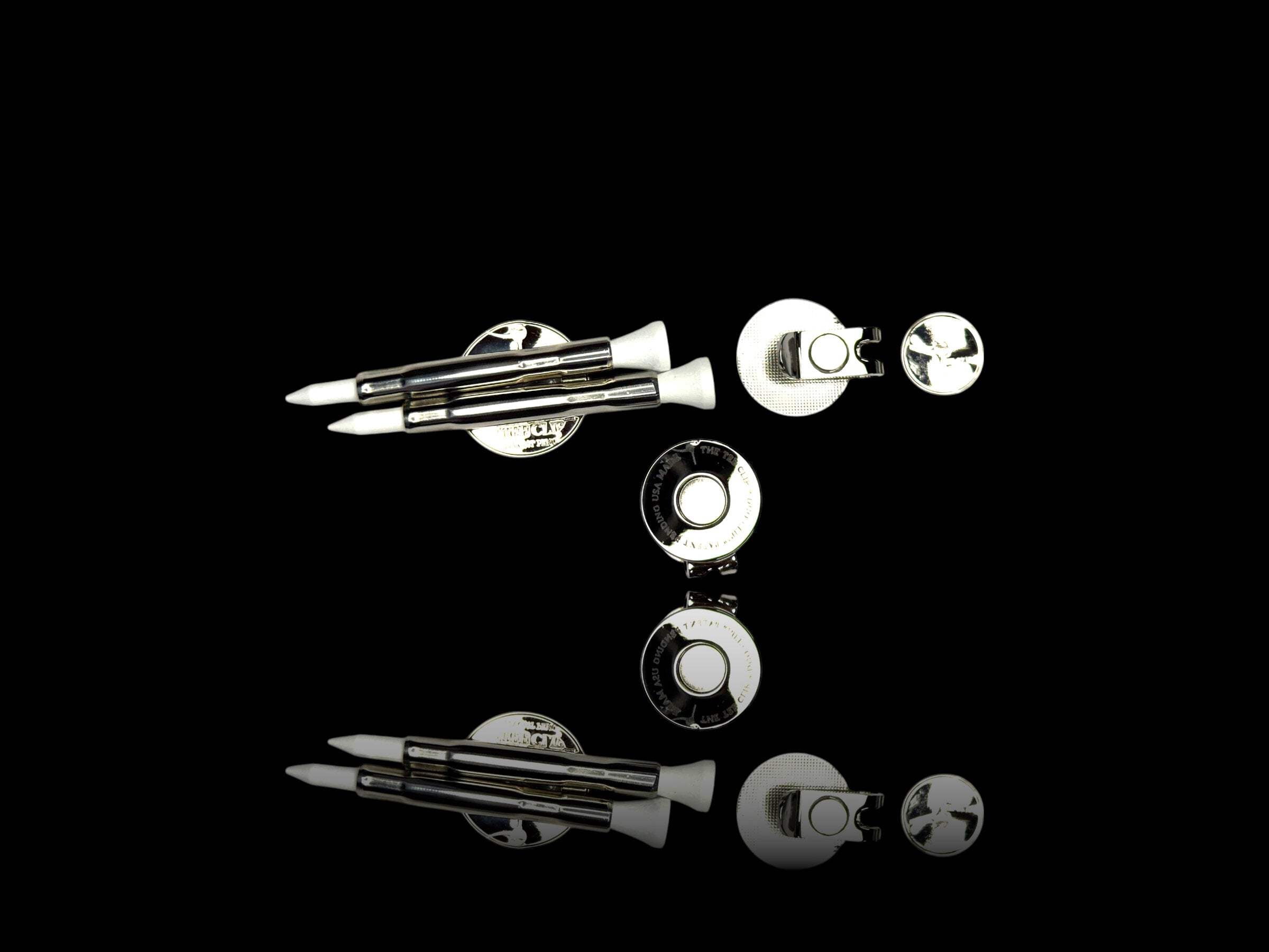 The Tee Clip Magnetic Golf Tee Holder with Magnetic Hat Clip