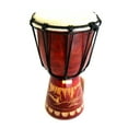 thumbnail image 2 of Jive African Percussion Drum 9" H x 5" W Wood And Goat Skin Bongo Hand Drum, Professional Sound, 2 of 2