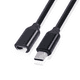 thumbnail image 2 of Adaptador de extensión macho a hembra tipo C con interfaz chapada en oro y conductor de cobre negro de 3 A y 60 W, múltiples longitudes para mayor flexibilidad., 2 of 5