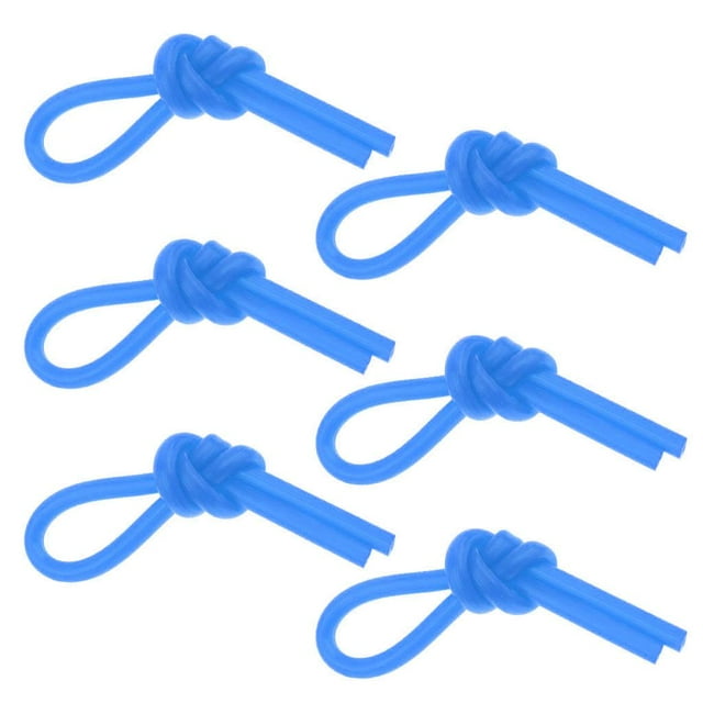 6 Pieces Shock Absorbers Vibration Absorbers for Tennis Rackets - Blue, 25 cm