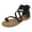 Black, variant on kamemir Women Sandals Womens Wedges, Featuring Foam Cushioned Insoles Lightweight For All Day Wear, And Hook And Loop Closure(Black,6.5)